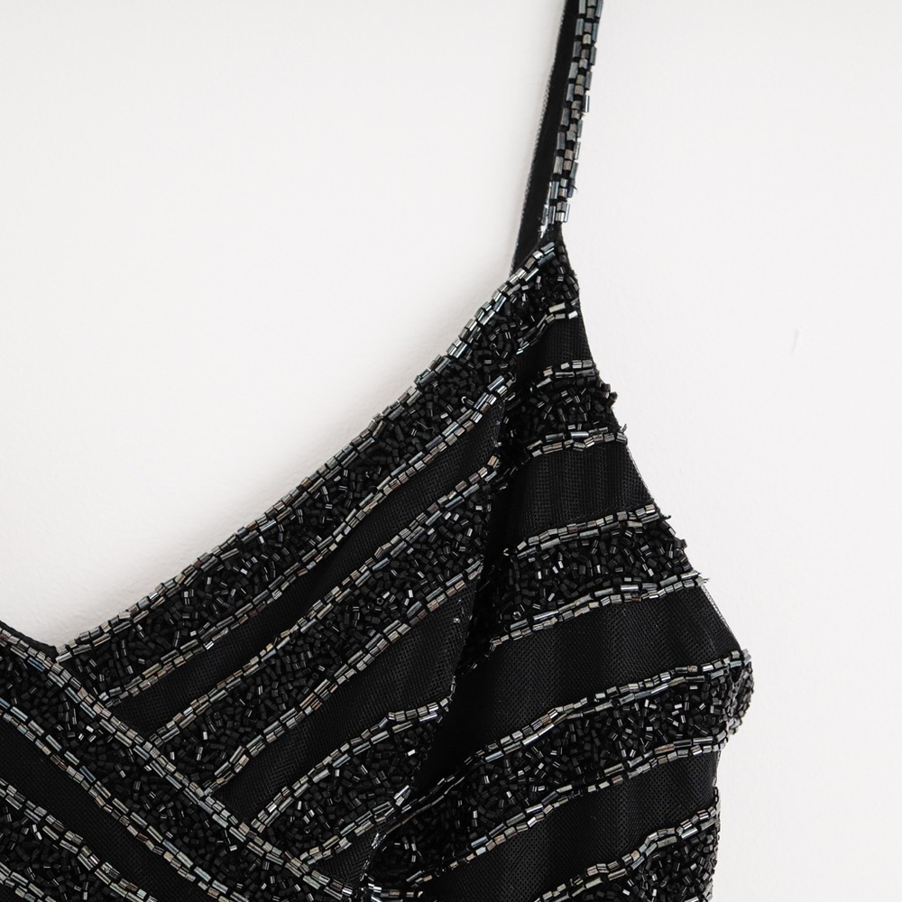 Vintage Bob Mackie beaded gown size 6 sequin black tie - Picture 11 of 11